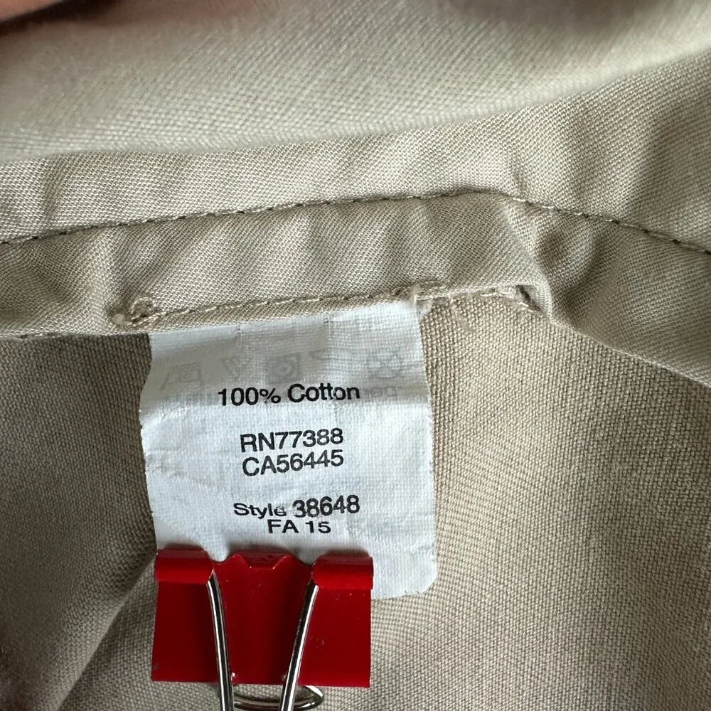 J Crew Pants Men 33 The Sutton Tan Cotton Flat Front Pockets Straight Leg
